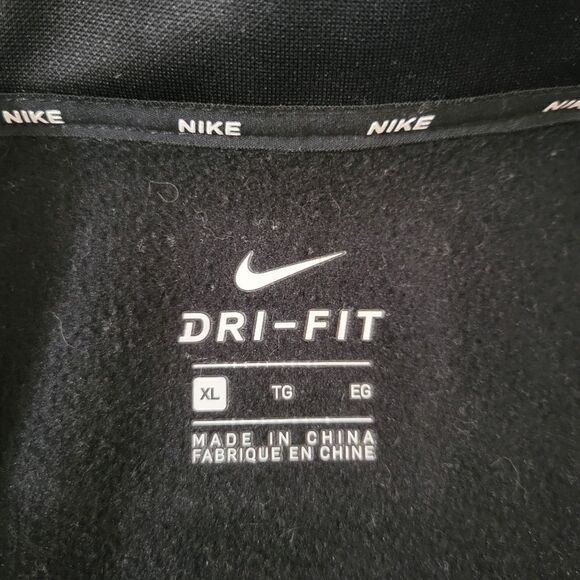 Nike Women's Black DRI-FIT Quarter Zip Long Sleeve Pullover Top - Picture 2 of 13